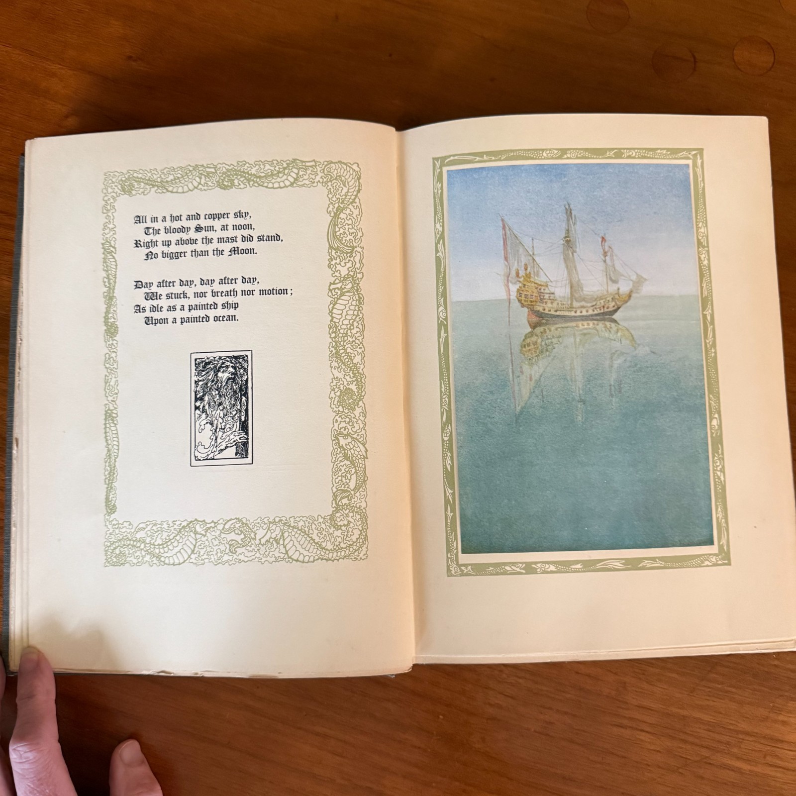 Rare 1910 Willy Pogany Ancient Mariner – COMPLETE 20 Plates Art Nouveau Binding