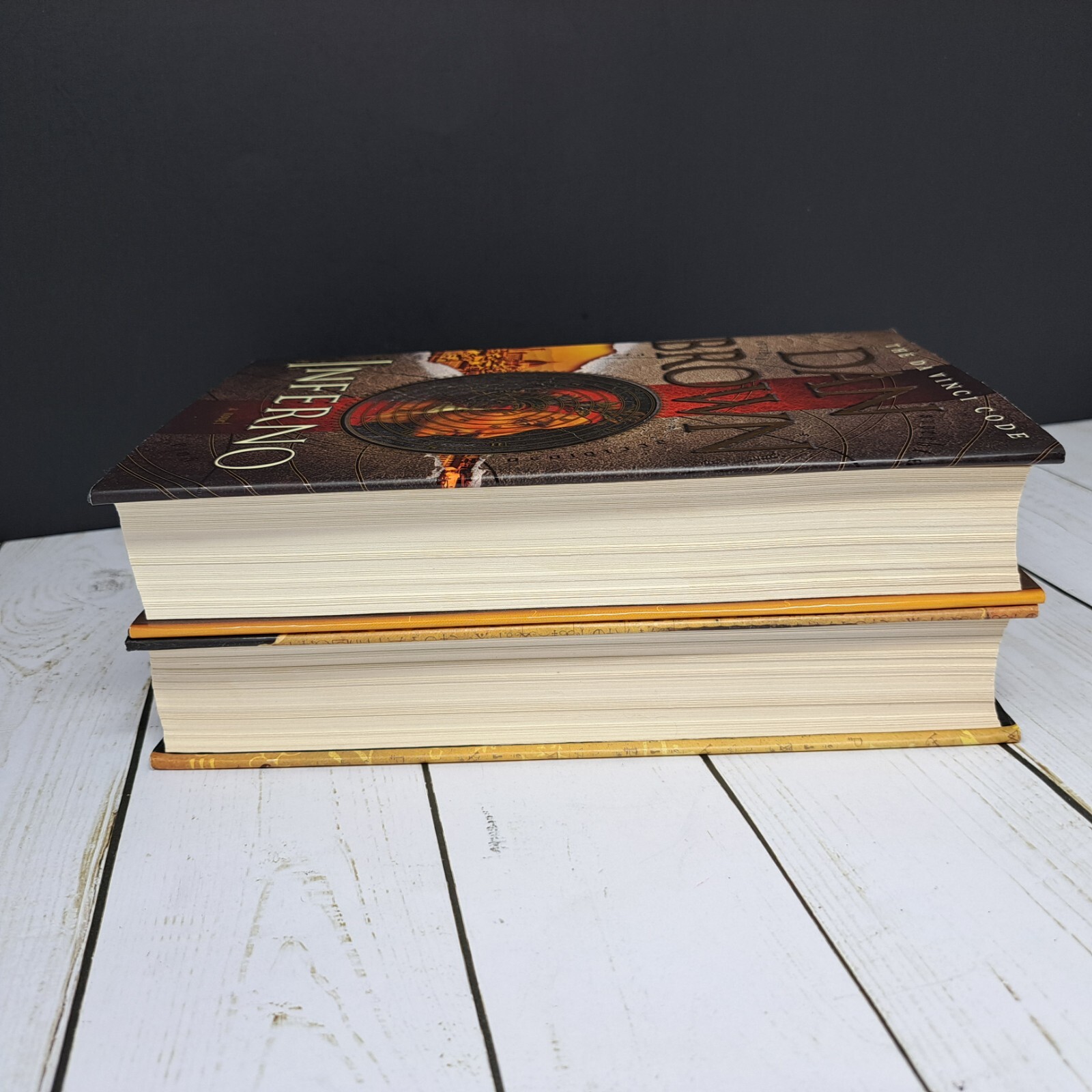 (2) Dan Brown First Edition Books Inferno & Lost Symbol Hardcover w/ Dust Cover
