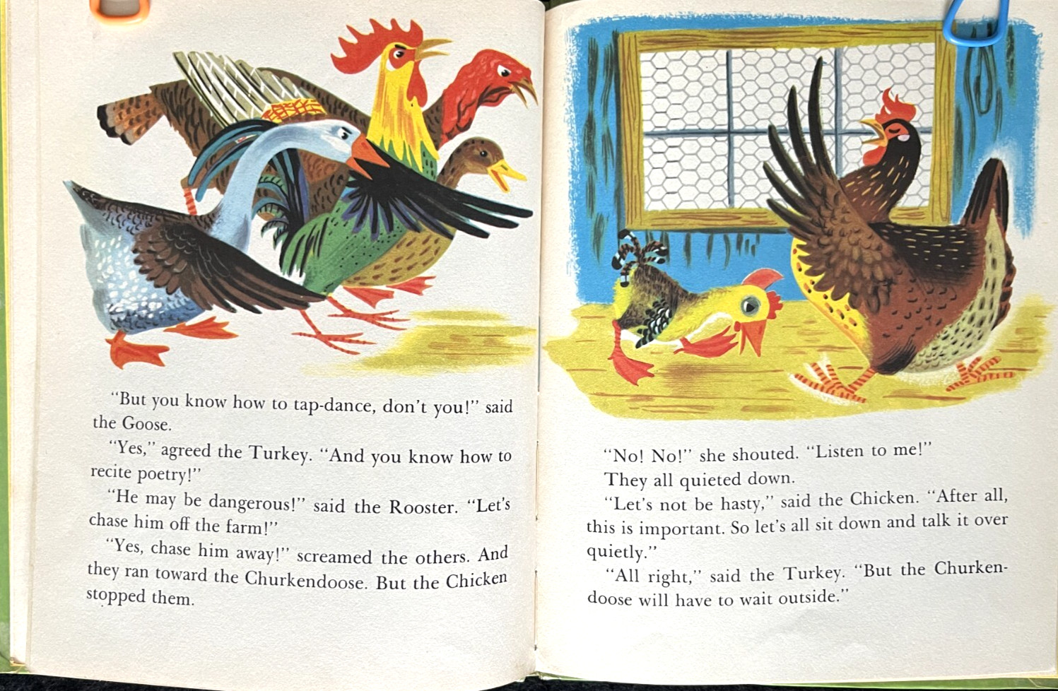 THE CHURKENDOOSE ~ vintage children’s Wonder Book, original 32-page 1st ed. VG