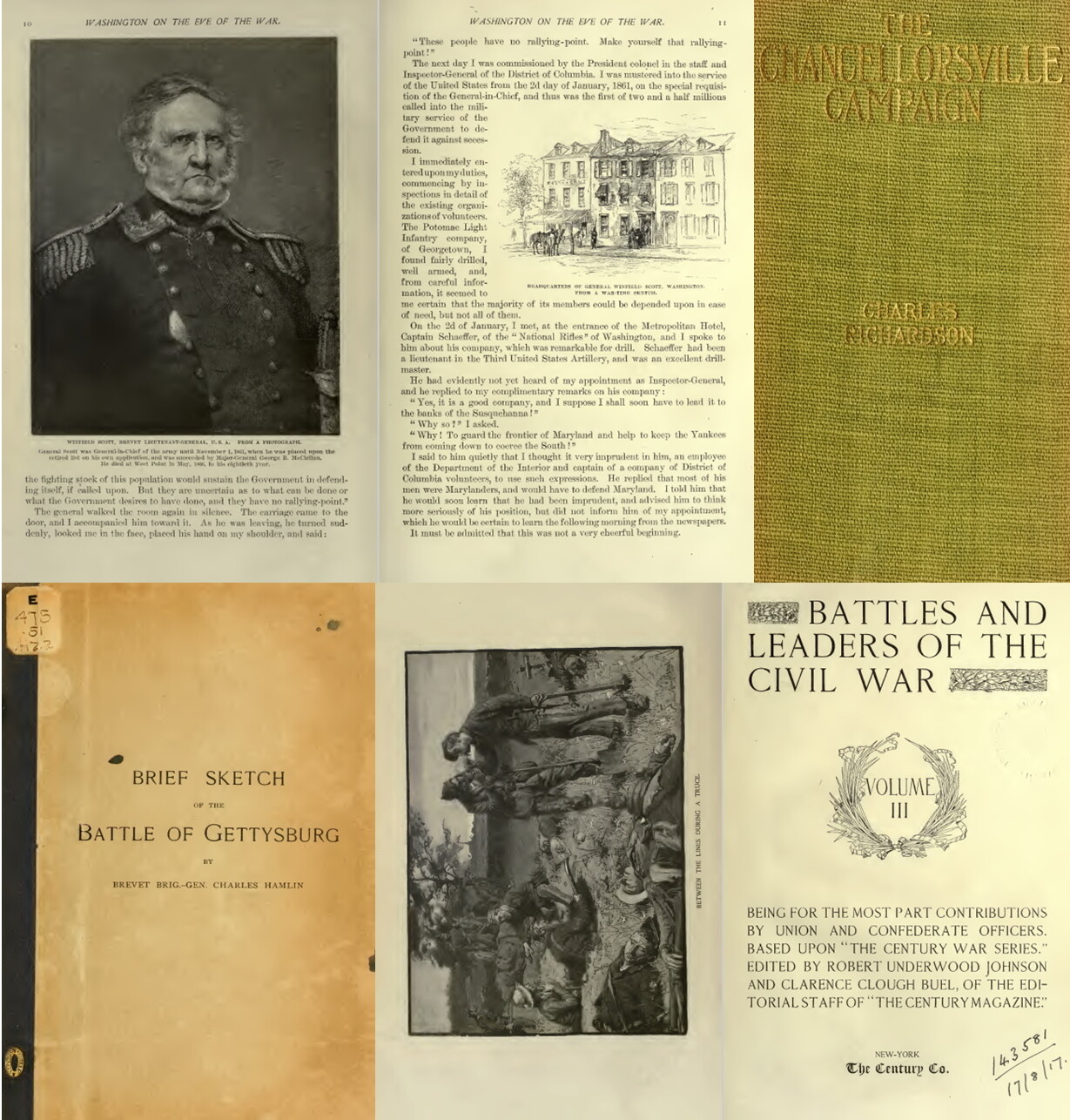 123 Old Rare Books on The Battles of The Civil War History Genealogy Vo.1 on USB