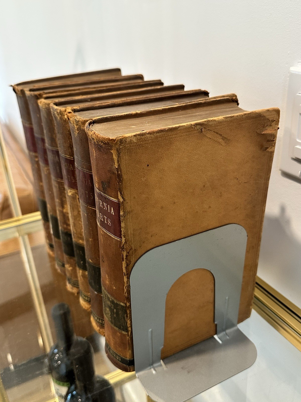 Antique 1850’s California State Supreme Court Law Case Review Books. Decor