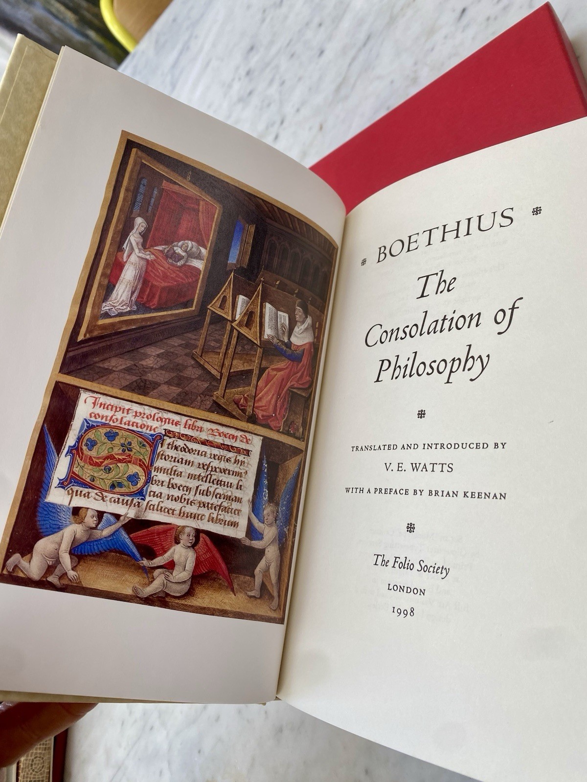 Folio Society Boethius The Consolation of Philosophy 1998 Hardbsck slipcase