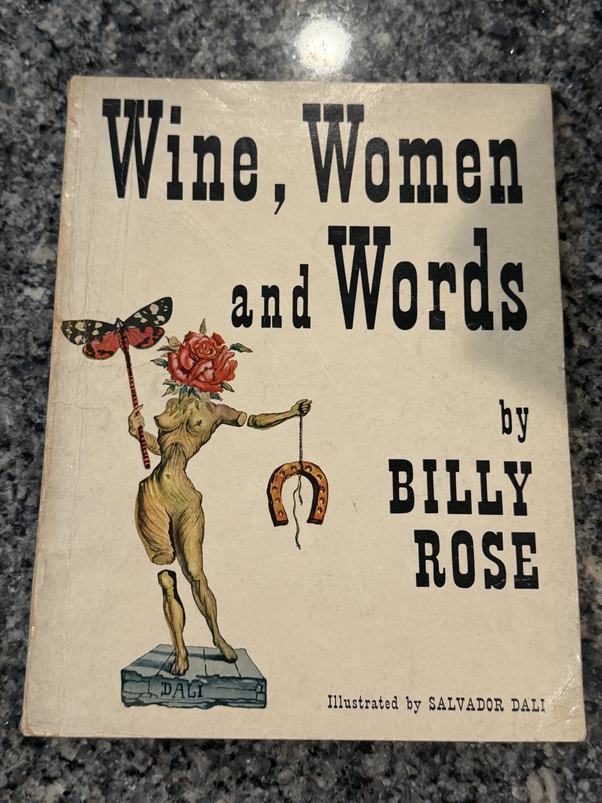 Wine Women and Words billy Rose Illustrated by Salvador Dali Softcover Book 1948
