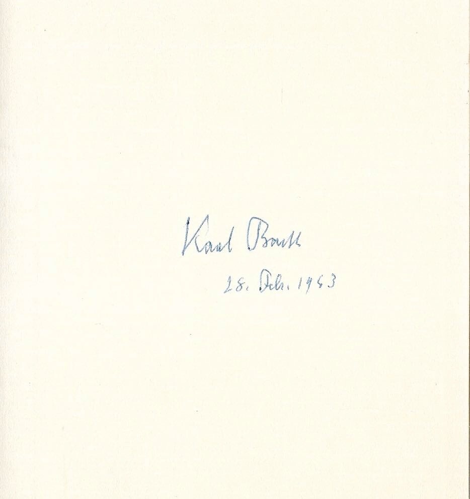 Karl Barth The Prisoner Liberation! SIGNED FIRST EDITION VERY RARE
