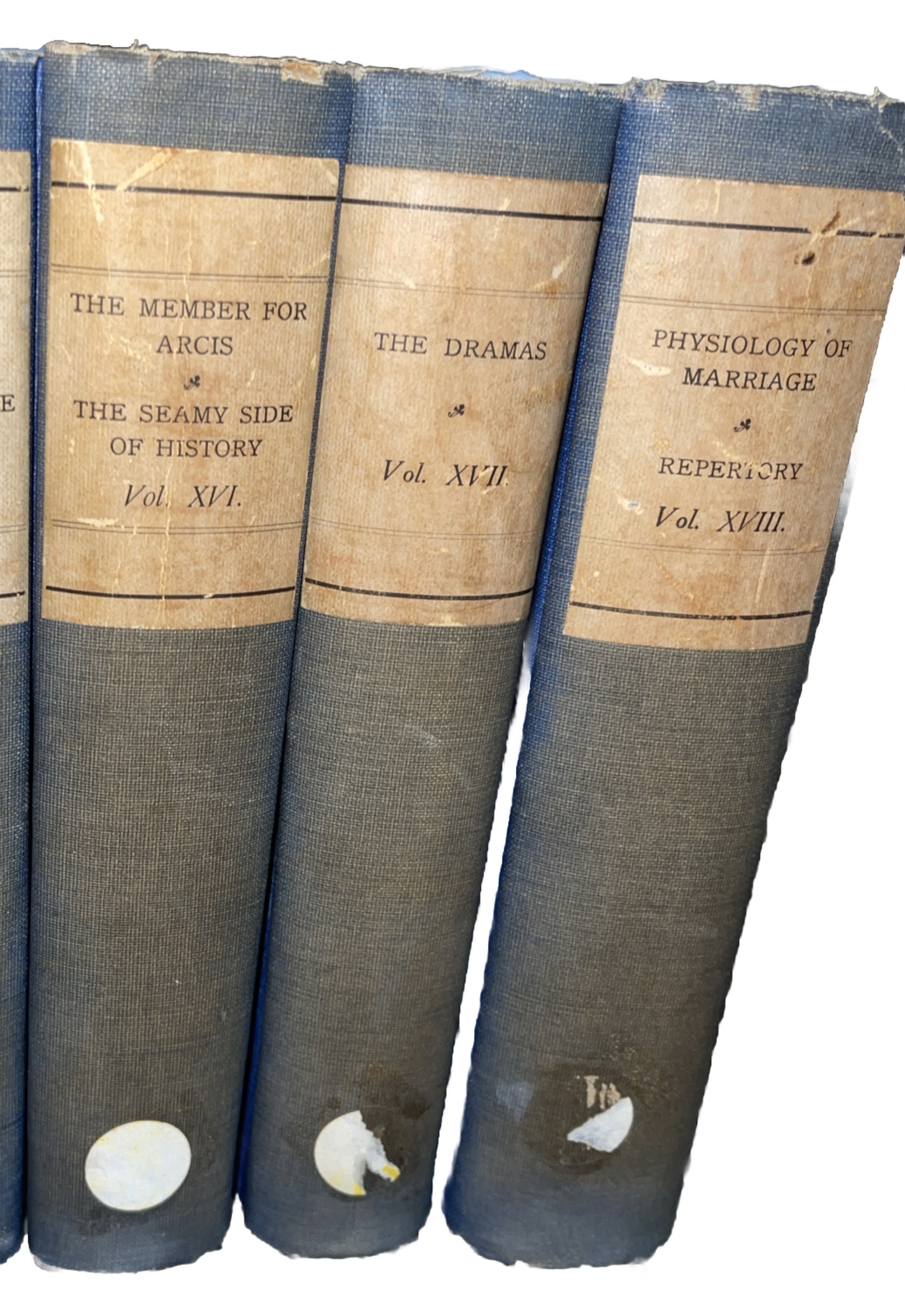 The Set Of Honore de Balzac 18 Volumes HC Vintage 1901 Set Antique Books