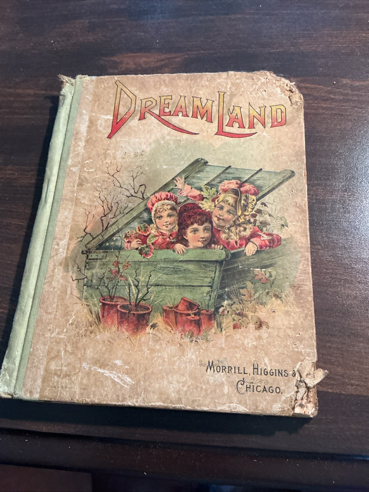 1892 Antique Dream Land Profusely Illustrated Thomas Handford Morrill HC Rough