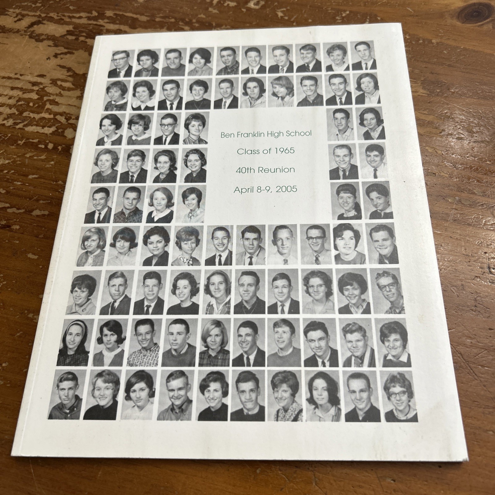 1965 Falcon ,Benjamin Franklin High School 40th Reunion Booklet New Orleans 2005