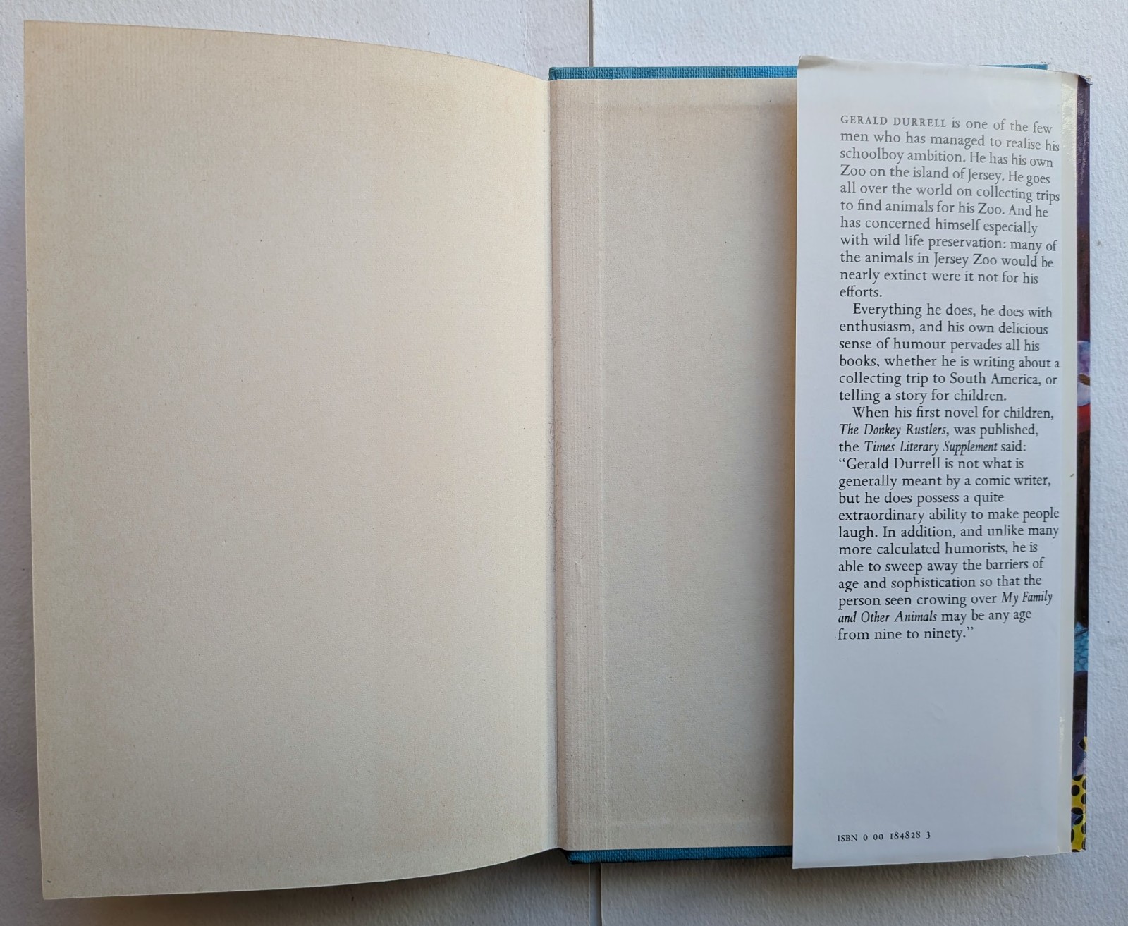 1974 The Talking Parcel Gerald Durrell 1st Edition 1st Imp VGC DJ