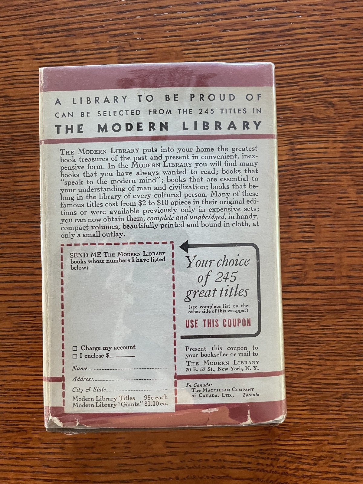 Modern Library Flexi w/ Jacket – Dubliners by James Joyce, #124