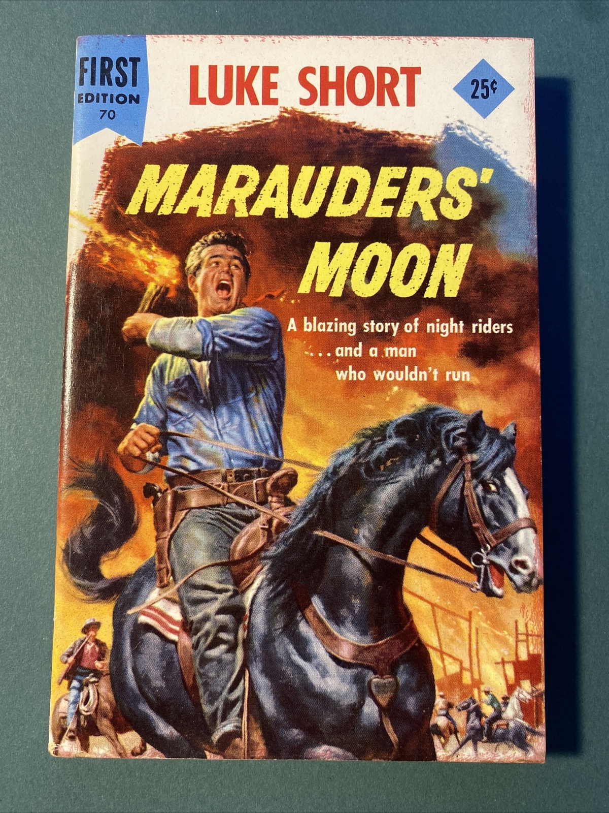 Rare first edition #70 marauders Moon by Luke Short Paperback Western Pulp