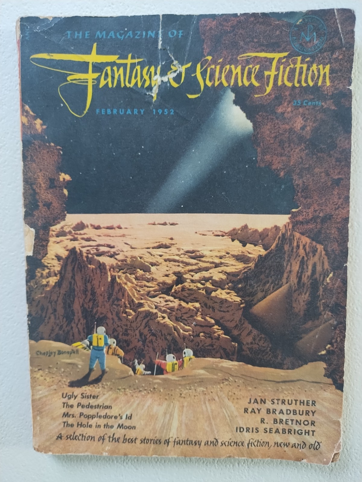 Lot Of (9) The Magazine of Fantasy and Science Fiction Vintage 1950’s – (G) Good
