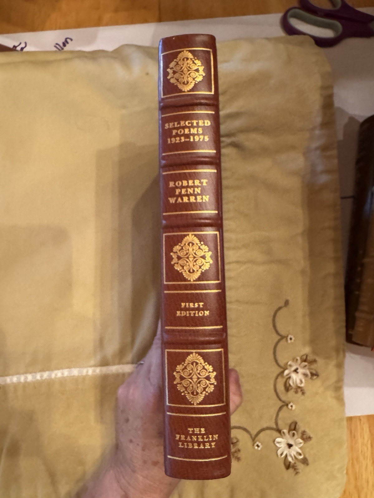 Franklin Library Selected Poems Robert Penn Warren Leather 1st Illus Signed 1976
