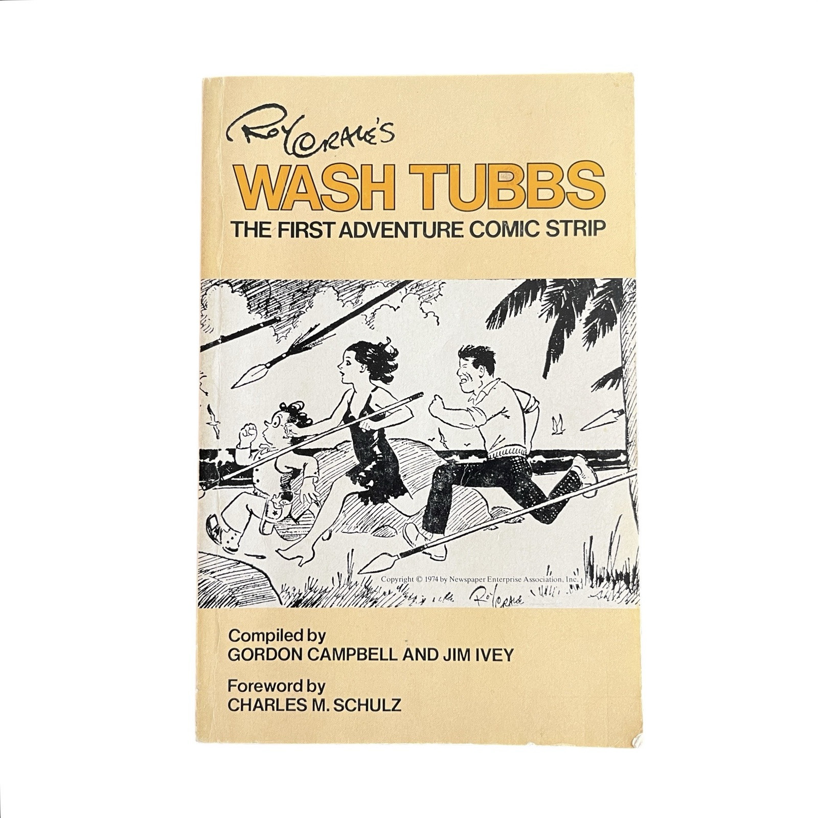 Roy Crane’s Wash Tubbs First Adventure Comic Strip 1974 1st PB Charles M. Schulz