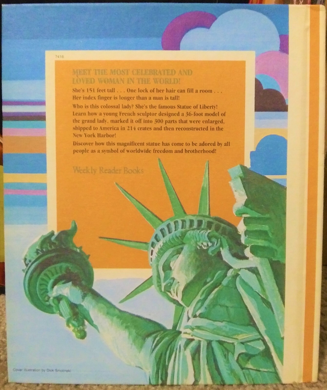 VTG Book The Story of the Statue of Liberty Cornerstones of Freedom Series 1965