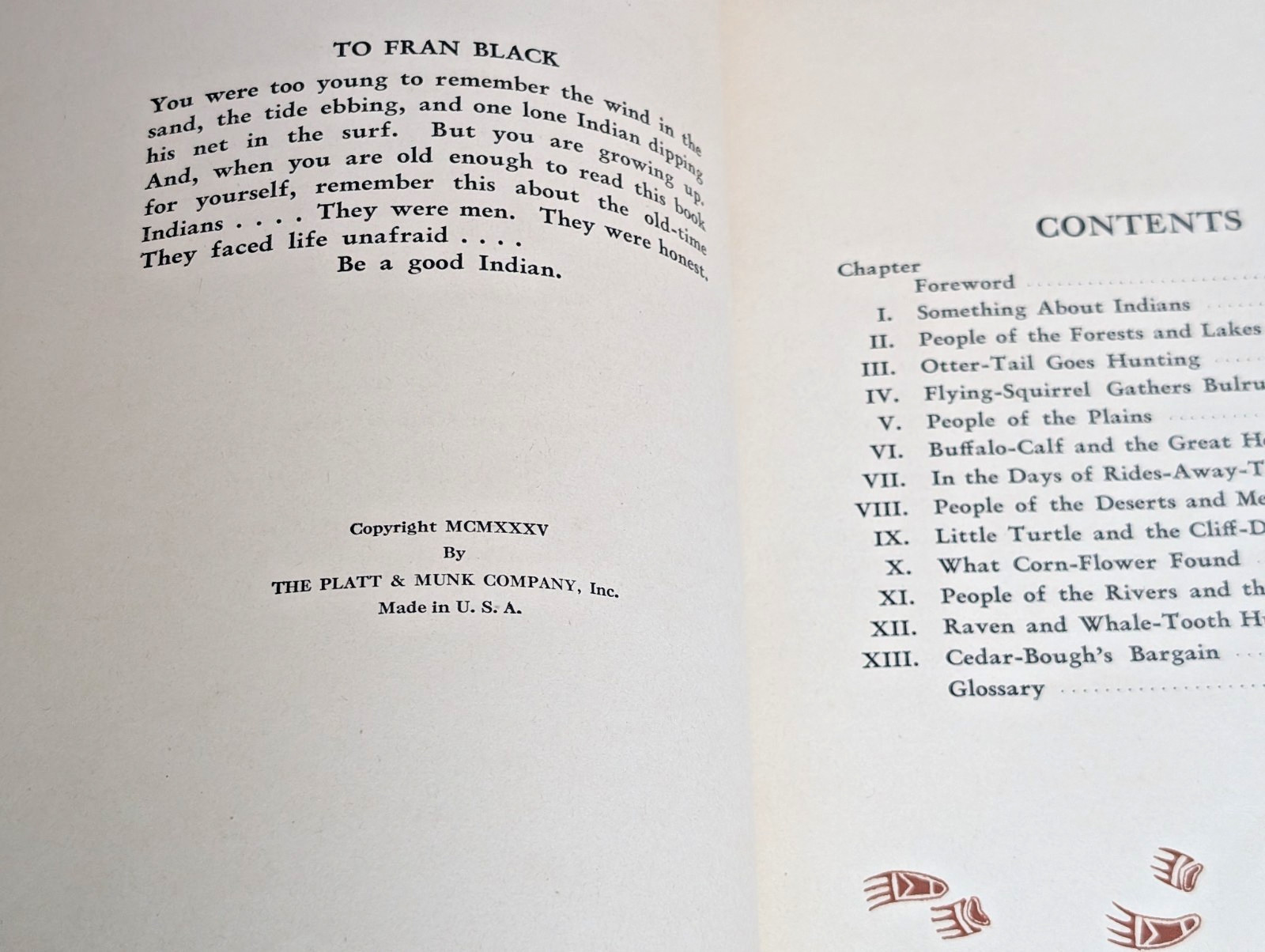 1935 The Book of Indians Holling C Holling HC Illustrated Native American DJ