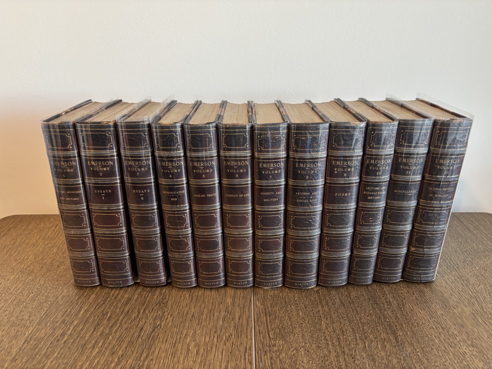 Ralph Waldon Emerson Complete Works 12 Volumes 1883 Riverside Edition