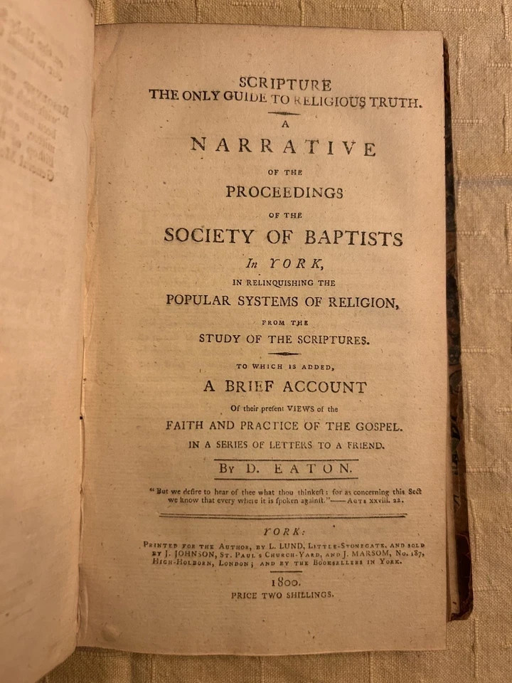 Pamphlets Volume 1 – 1803 – Rev. T. Winchester – EX OSU Rare Books – Theological