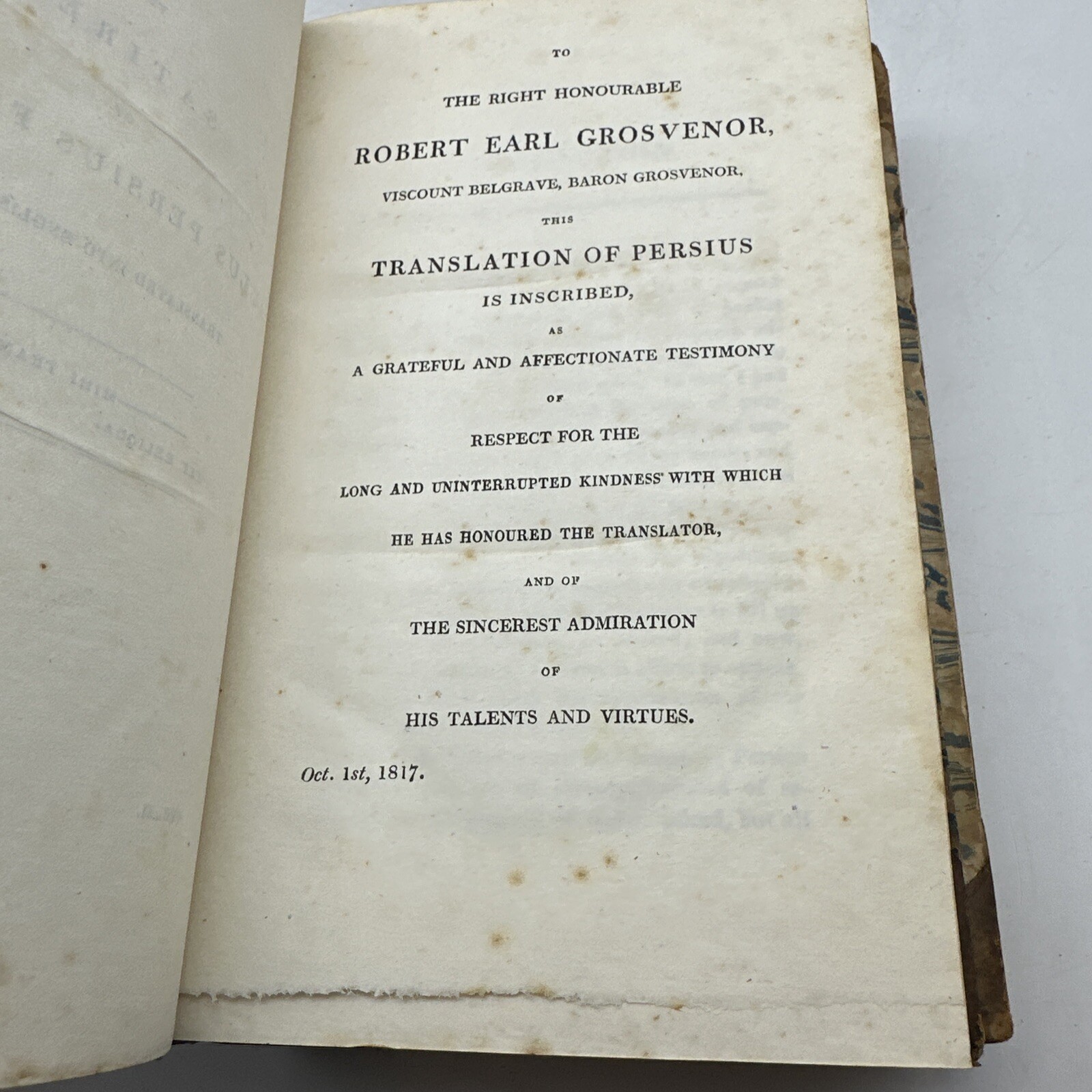 1817 Juvenal & Persius Satires William Gifford English Translation Classical Lat
