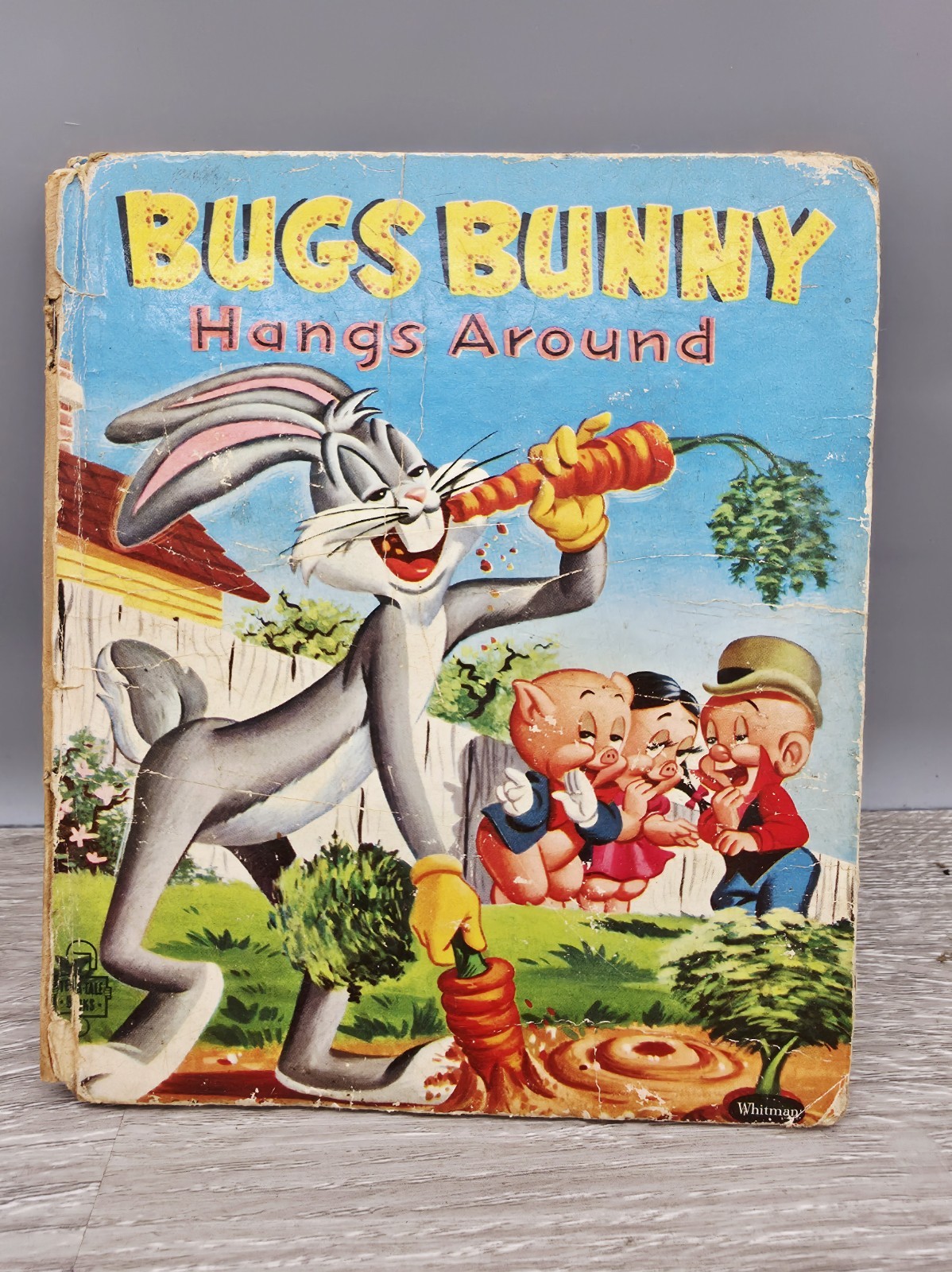 Vintage Bugs Bunny Hangs Around A Tell-A-Tale Book Children Child 1957