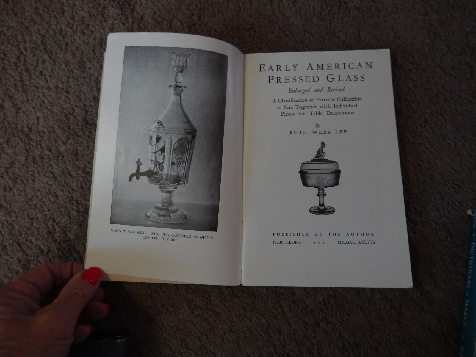 Pattern Glass Pressed Glass Pottery Marks Illustrated Reference Vtg Books Lot