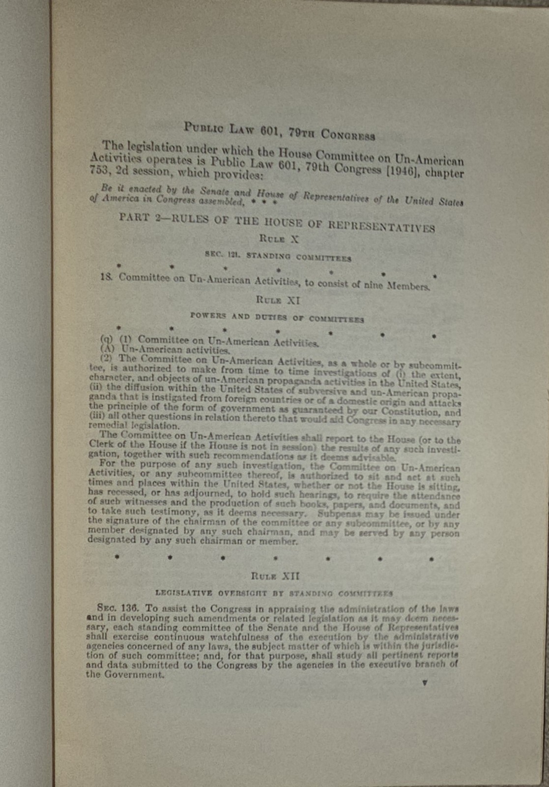 House Committee on Un-American Activities LOT OF 8- China- Language as a Weapon