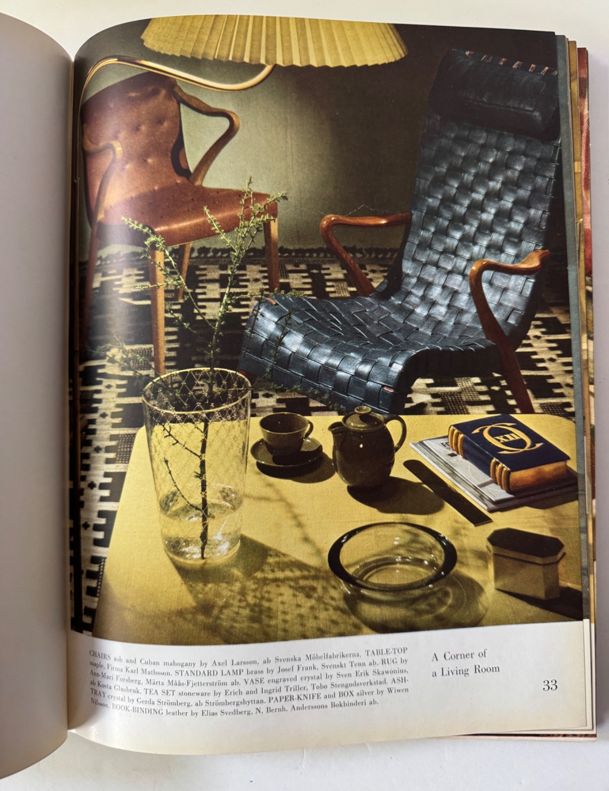 Contemporary Swedish Design by Arthur Hald Sven Erik Skawonius MCM HB 1951