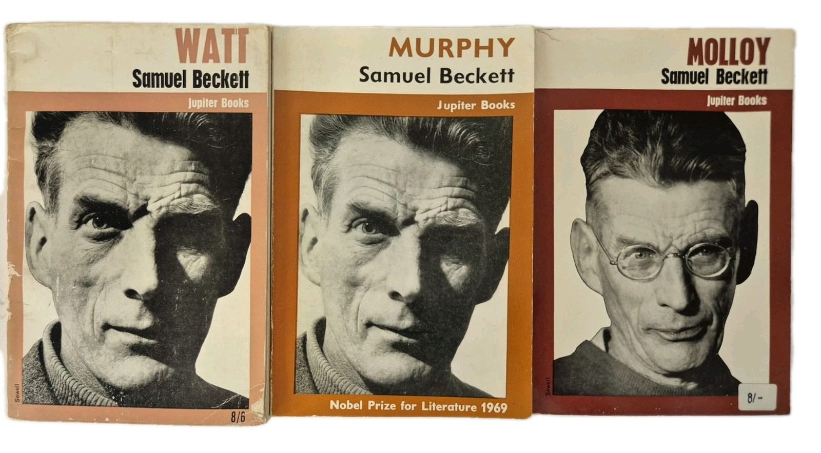 Samuel Beckett : Watt (1963), Murphy (1970), Molloy (1966) Jupiter Books…