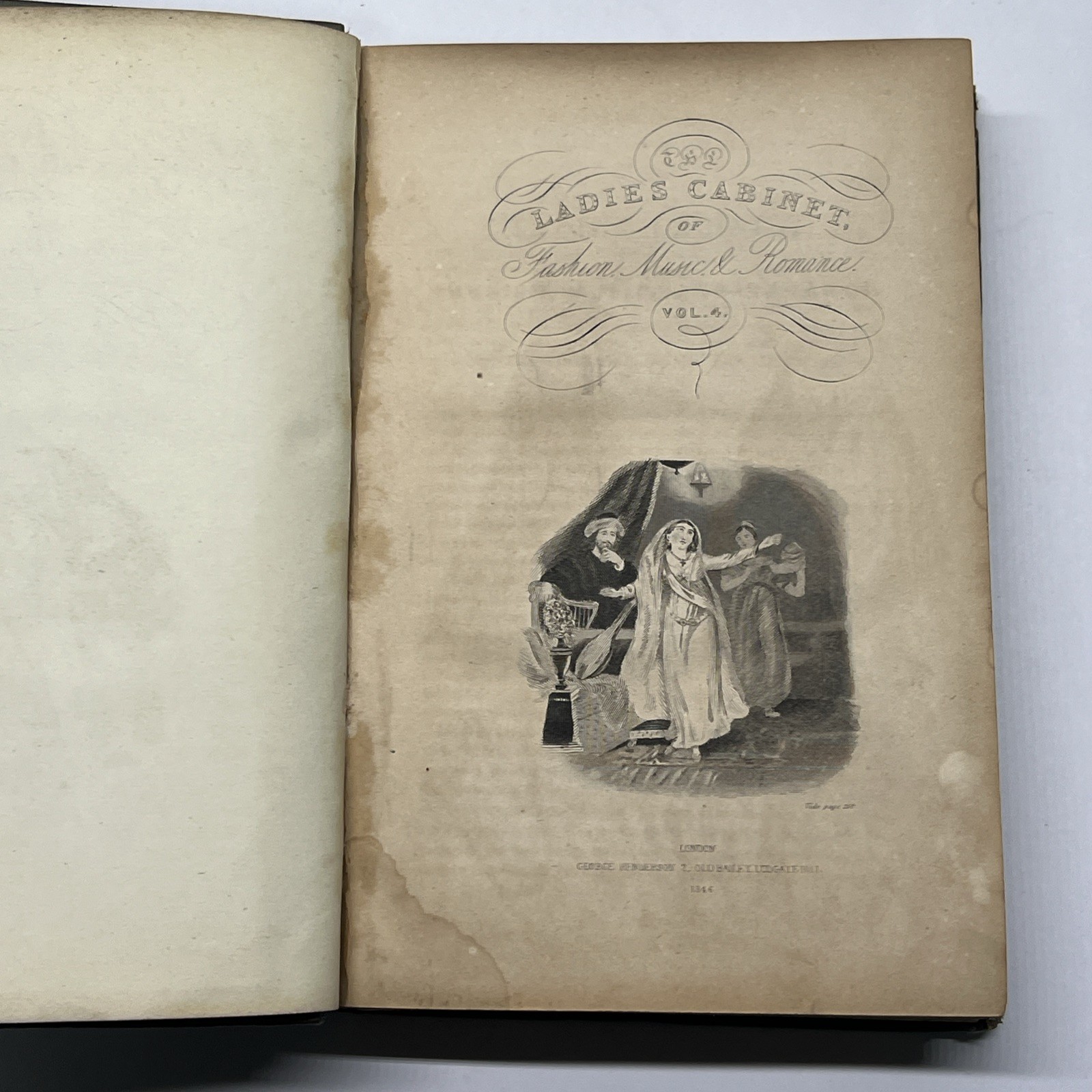 1846 The Ladies‘ Cabinet Of Fashion, Music, And Romance Vol IVCOLOR Illustration