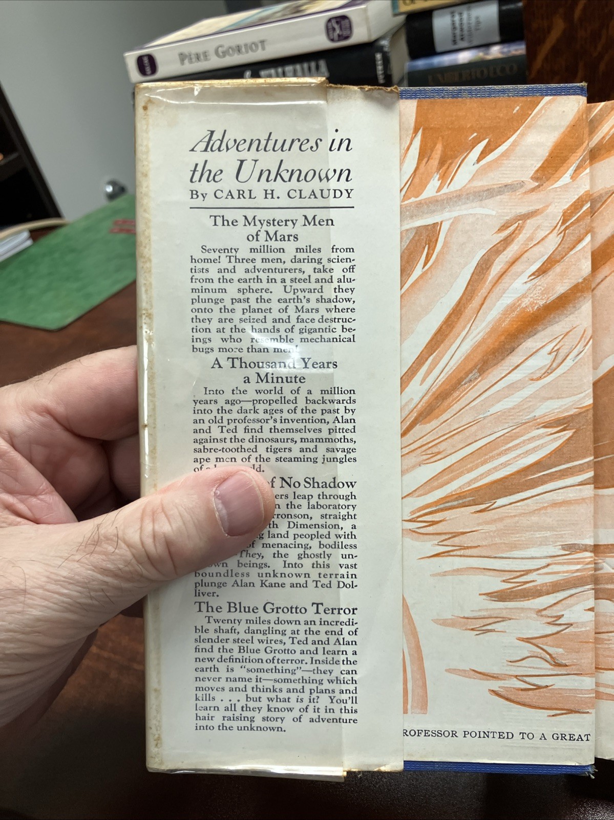 1933 Vintage Science Fiction Book “The Mystery Men of Mars” Claudy, DJ, 1st ed