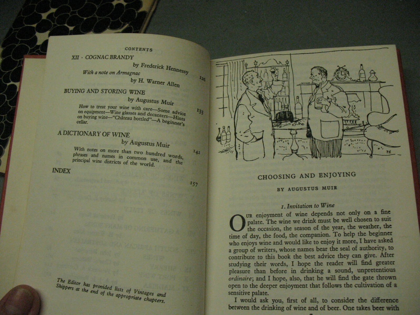 HOW TO CHOOSE & ENJOY WINE AUGUSTUS MUIR 1972 BONANZA BOOKS HC /DJ