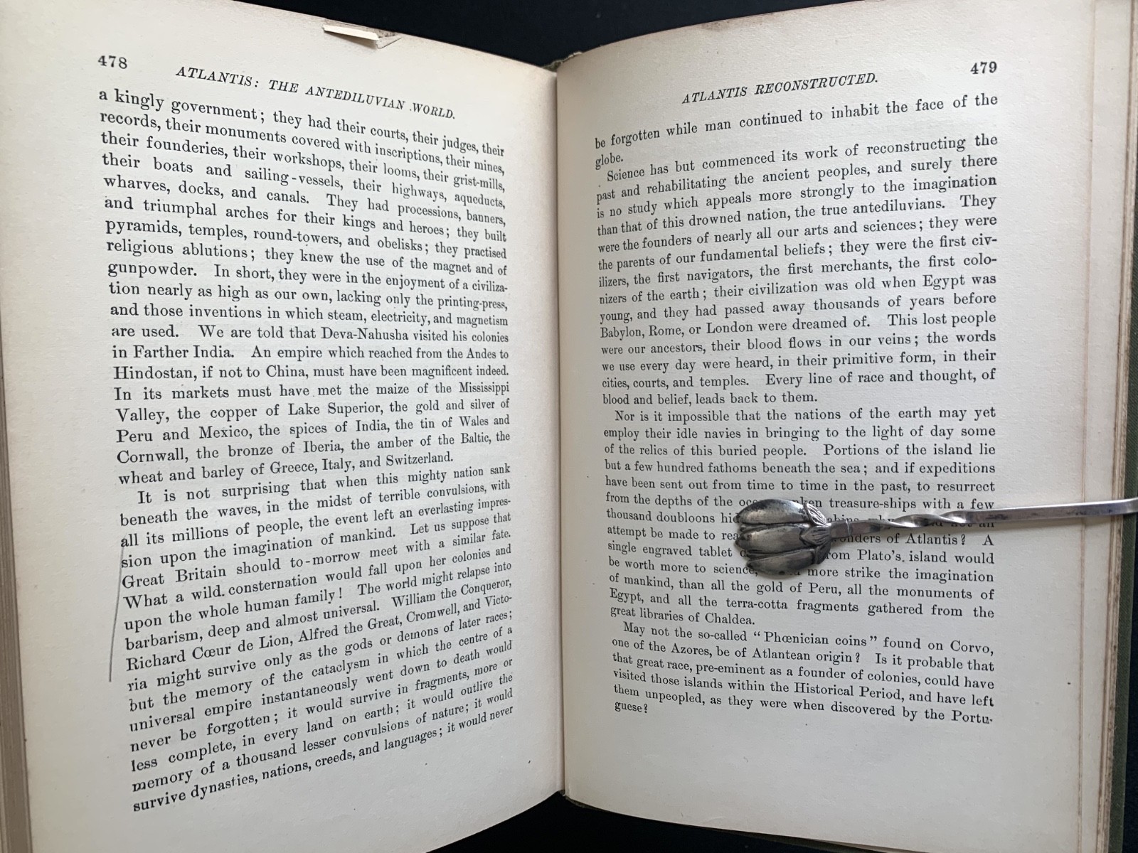 „Atlantis: The Antediluvian World“ Ignatius Donnelly 1882 HC Harper & Brothers