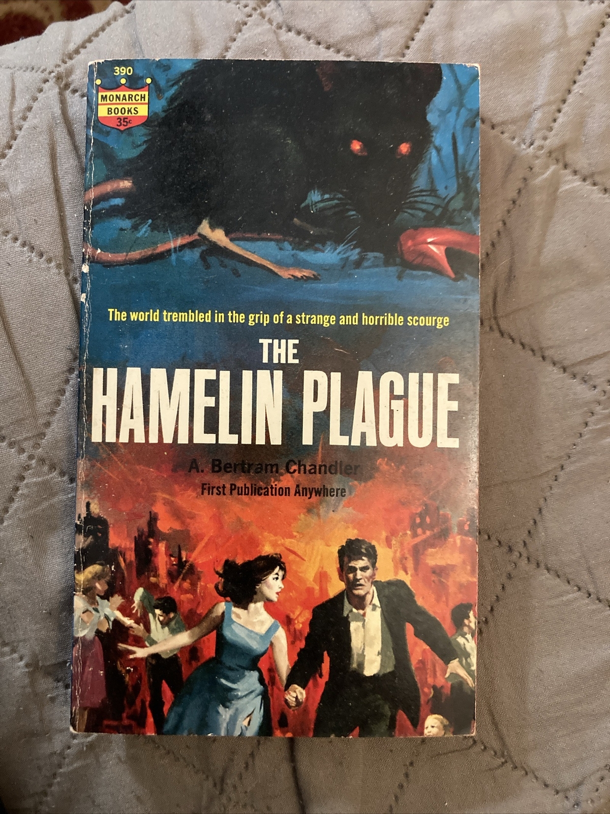 Horror SF gga Vintage Pb, The Hamelin Plague by Chandler, Monarch 390, 1963, VG+