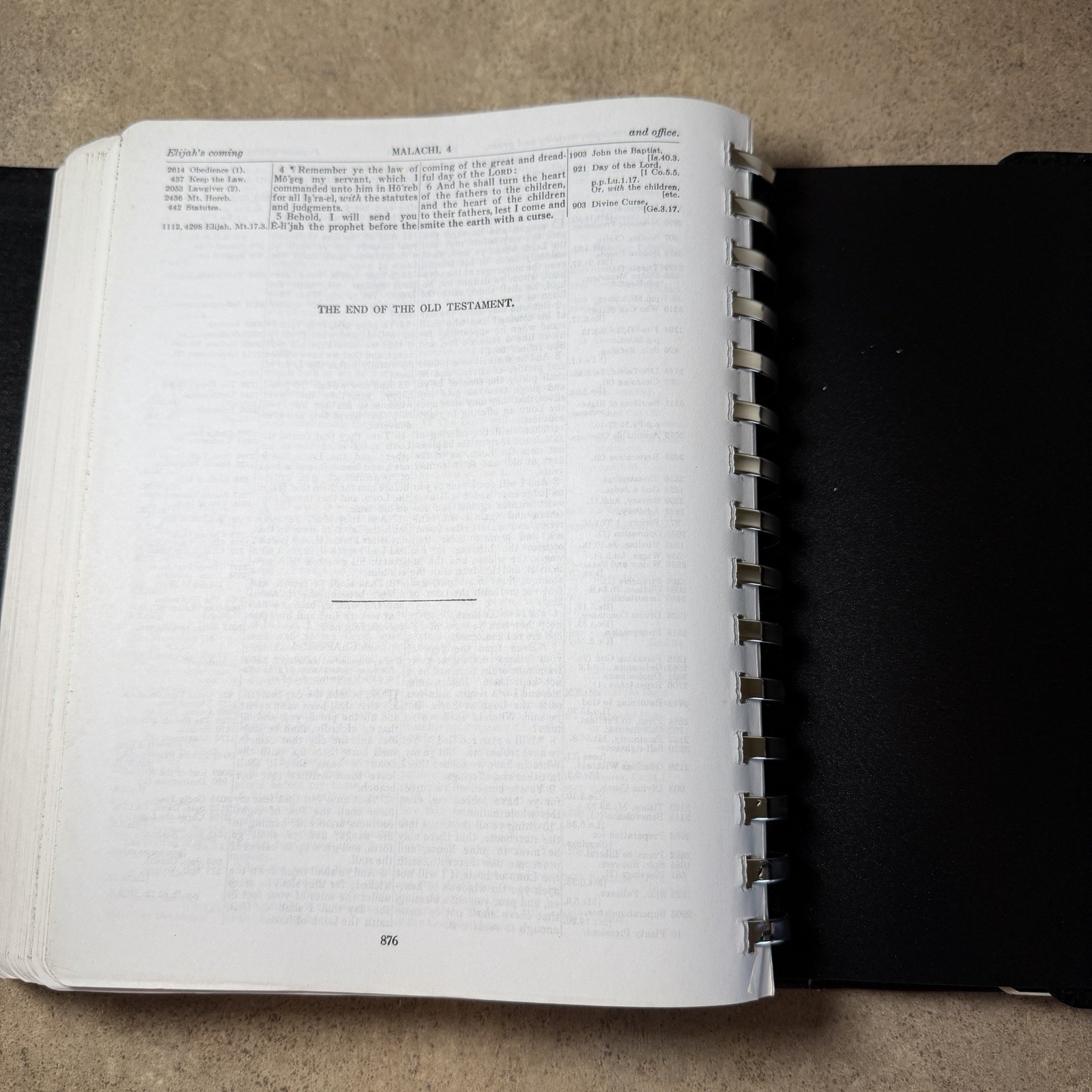 RARE VTG Thompson Chain Reference Bible Tri-Fold Workbook Edition 1964 Kirkbride