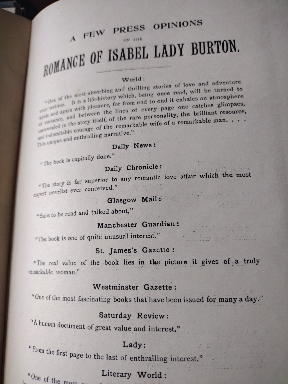 The Romance of Isabel Lady Burton W H Wilkins 1898 Dodd Mead Richard F Burton