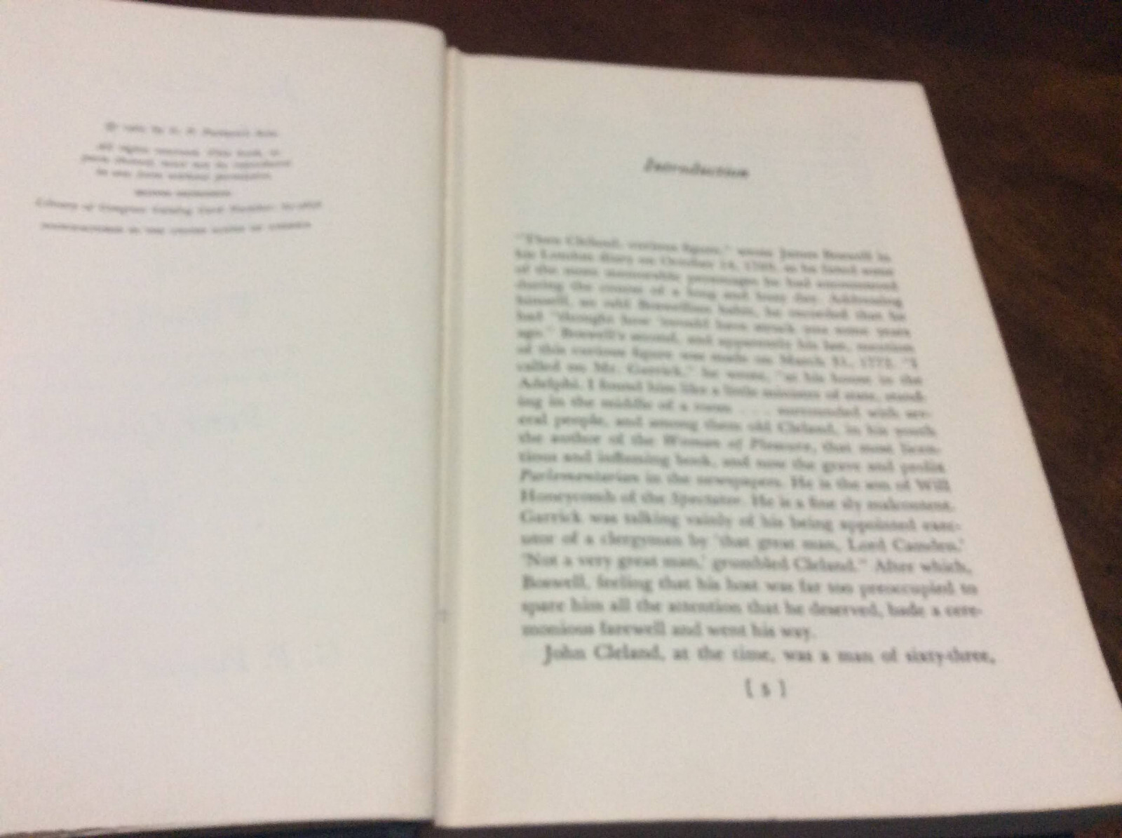 MEMOIRS OF A WOMAN OF PLEASURE BY JOHN CLELAND, 1963 Hardcover G. P. Putnam’s