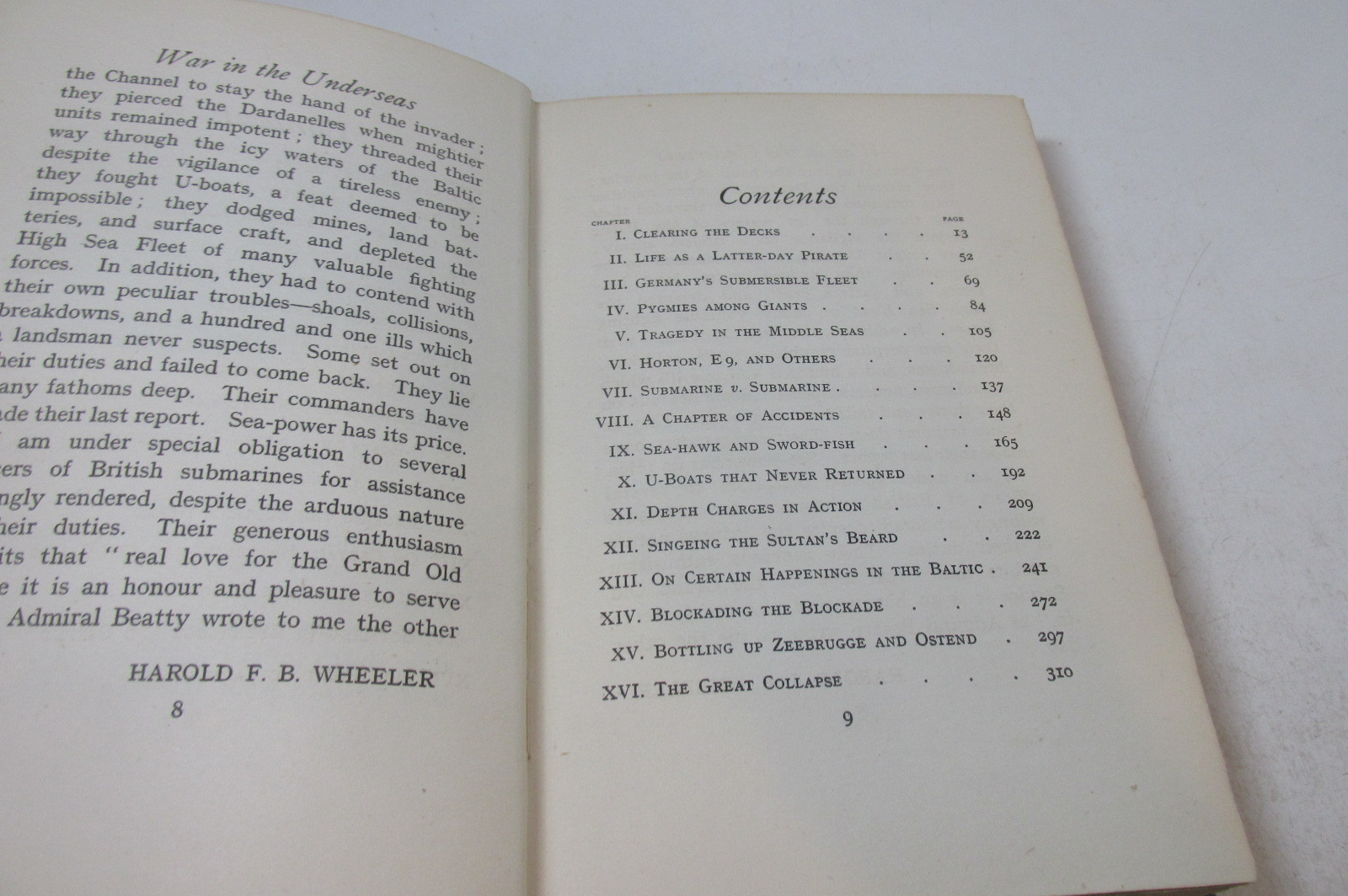 War in the Underseas by Harold F. B. Wheeler, 1919, illustrated.