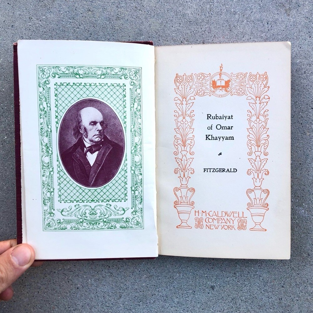 Vtg Rare 1900’s Rubaiyat of Omar Khayyam Book Edward Fitzgerald HM Caldwell