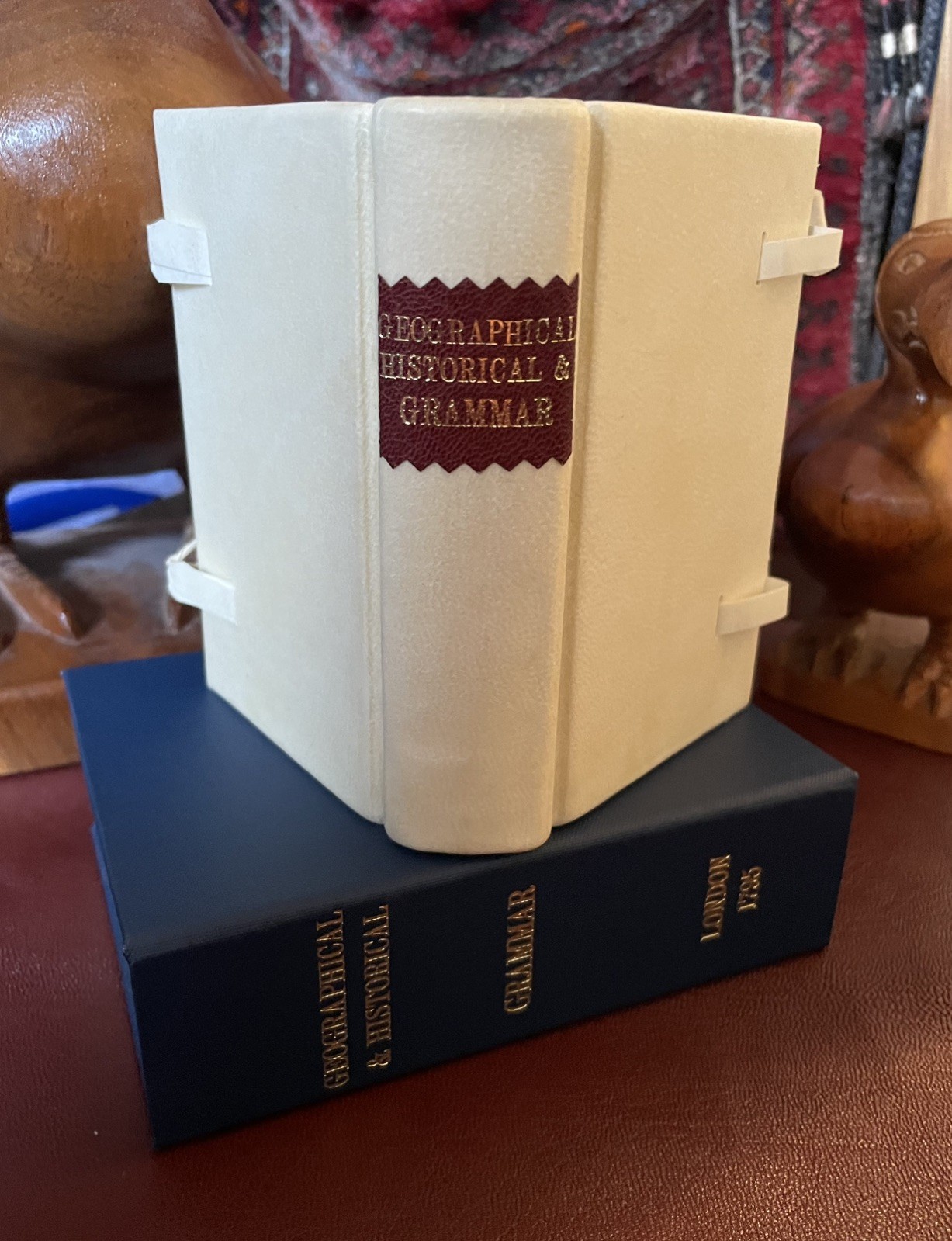 Geographical Grammar Gazetteer 1795 Atlas 12 Maps, Vellum Binding & Box