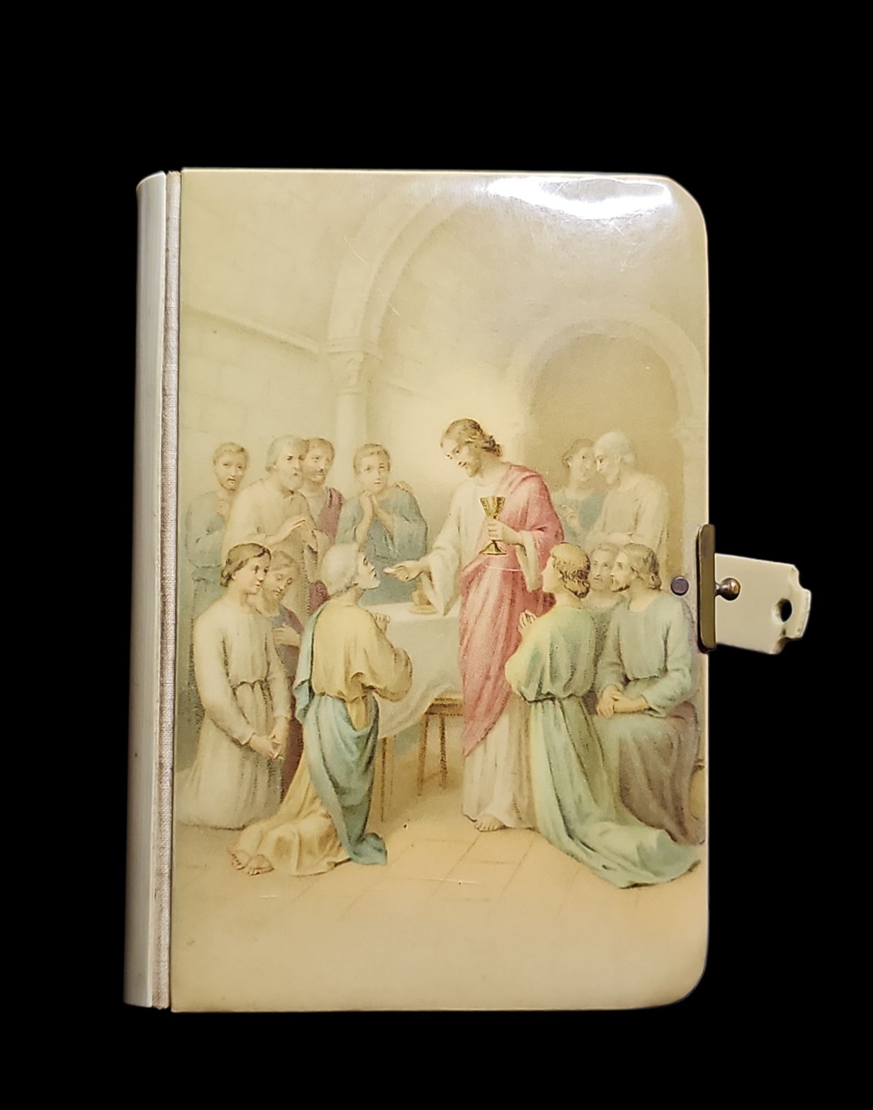 Antique 1888 Celluloid Prayer Book The First Communicants Manual Devotional