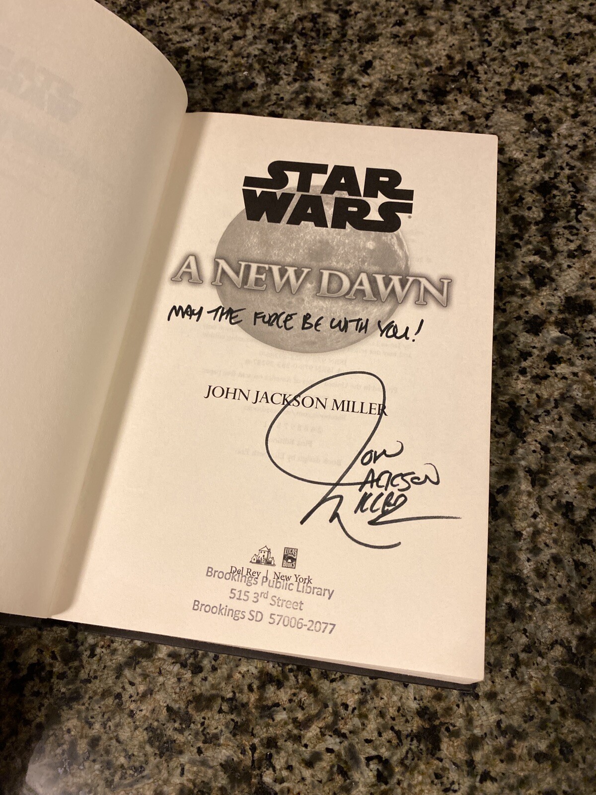Star Wars-A New Dawn SIGNED John Jackson Miller-First Ed/1st Printing Hardcover