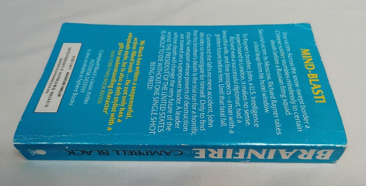 BOOK – Brainfire By Campbell Black Vintage Horror SF Paperback Sphere 1981