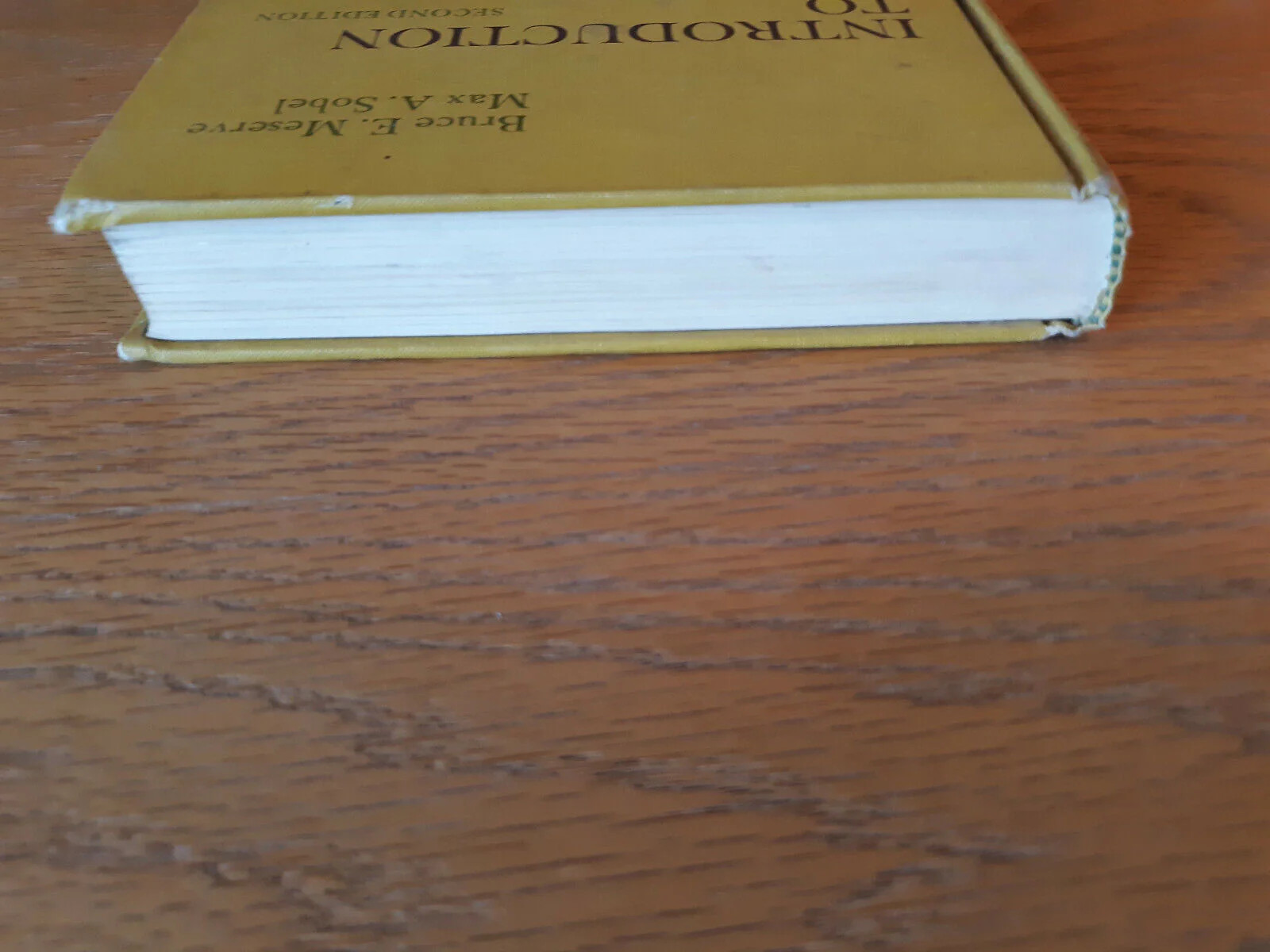 Introduction To Mathematics Bruce Meserve Second Edition 1969 Prentice Hall Hard