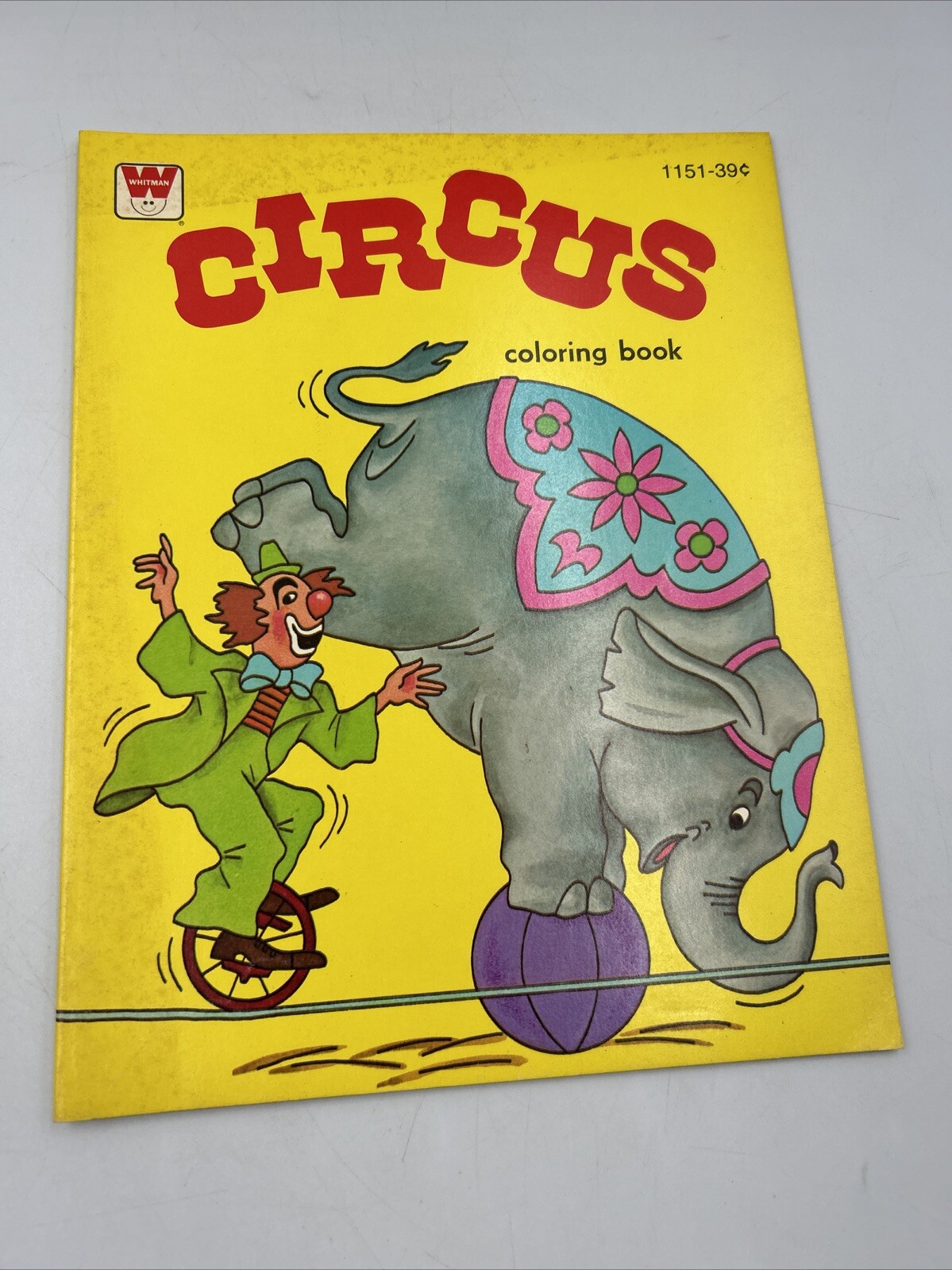 Vintage 1975 Whitman Circus Coloring Book #1151 NICE