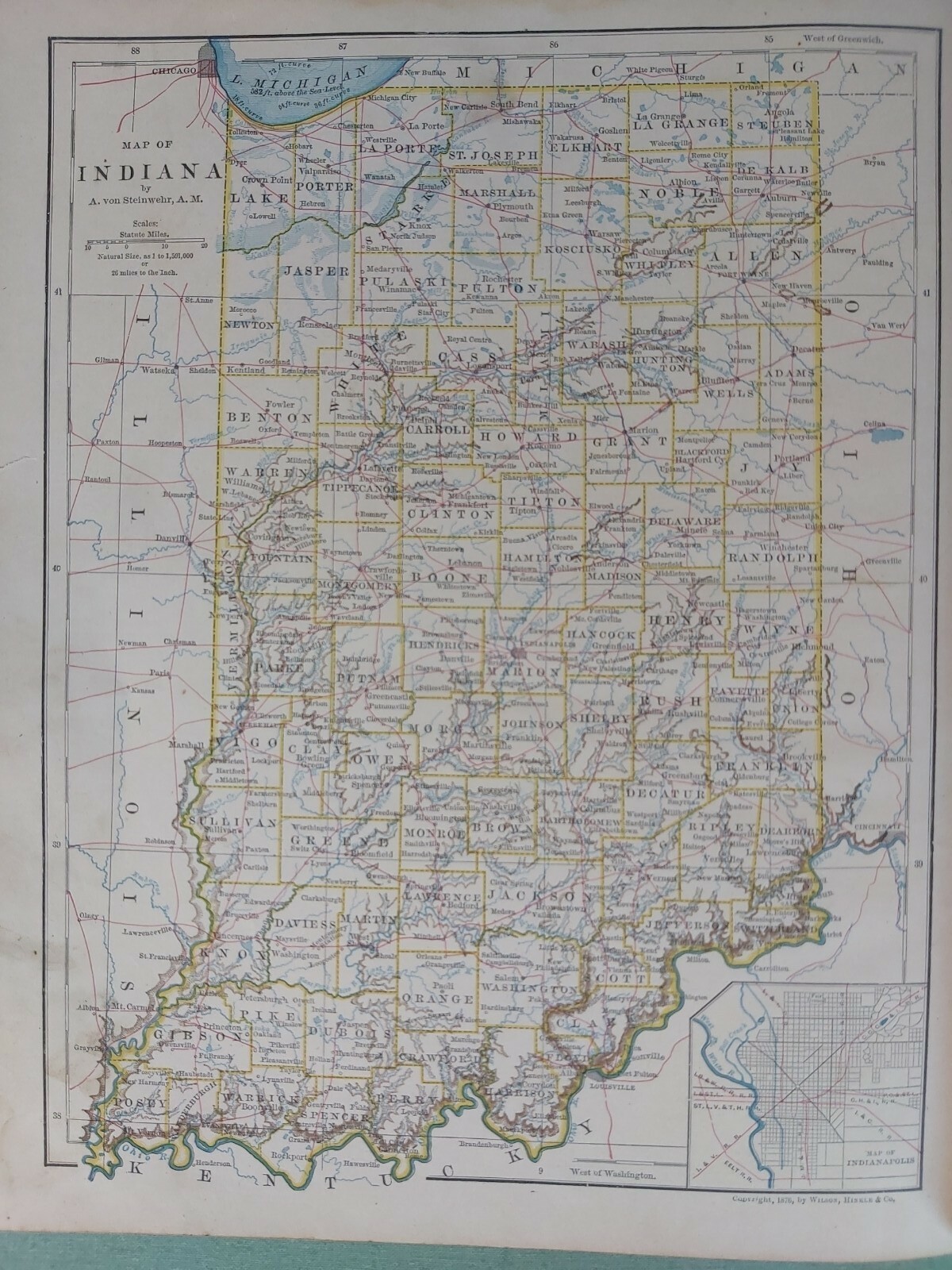 1881 Textbook Intermediate Geography Steinwehr Brinton