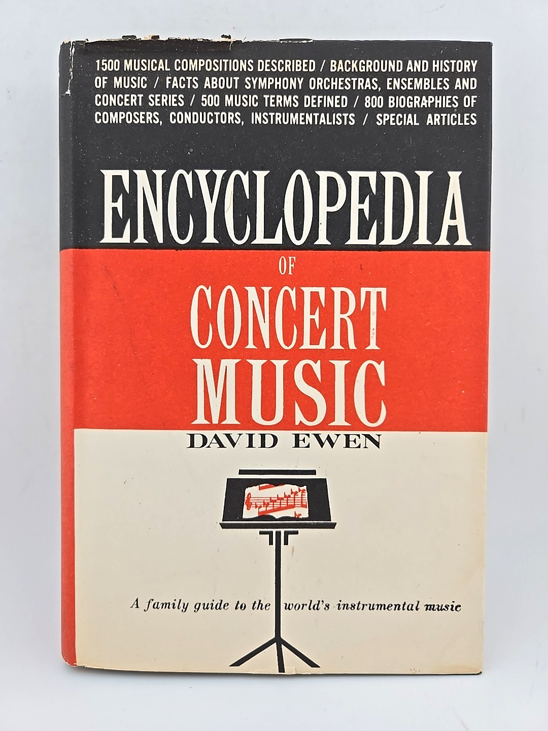 Encyclopedia of Concert Music by David Ewen (1967 Vintage Hardcover)