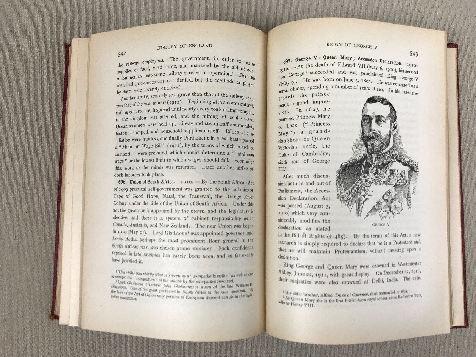 1913, A HISTORY OF ENGLAND by Allen Thomas, 1913, Pre-WWI View, Heath & Co.