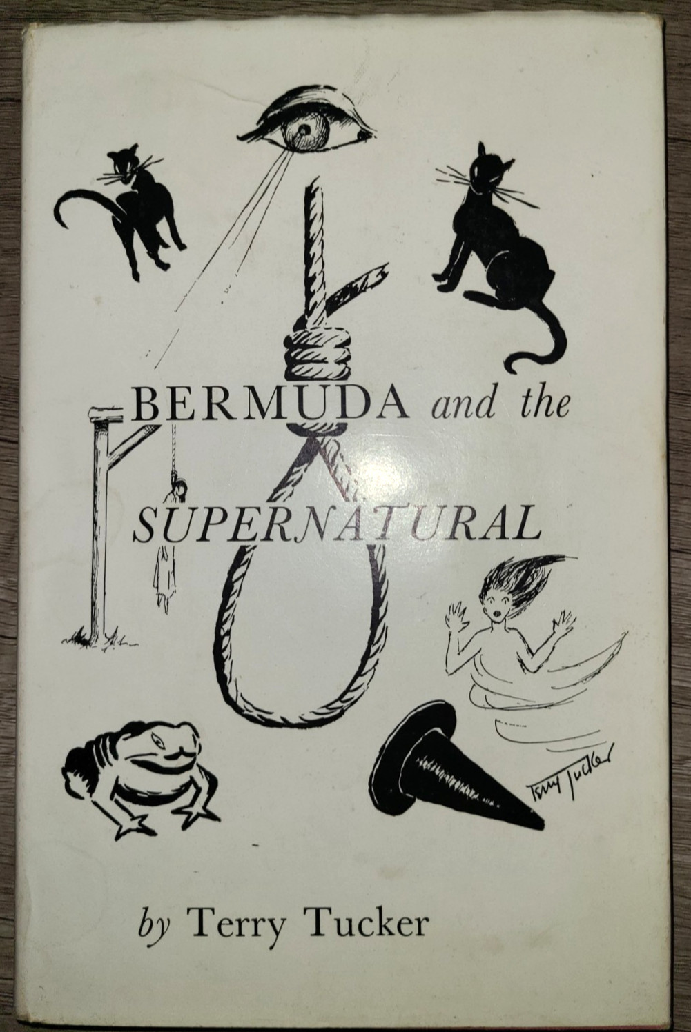 Vtg HC book, Bermuda and the Supernatural by Terry Tucker, 1968 1st edition
