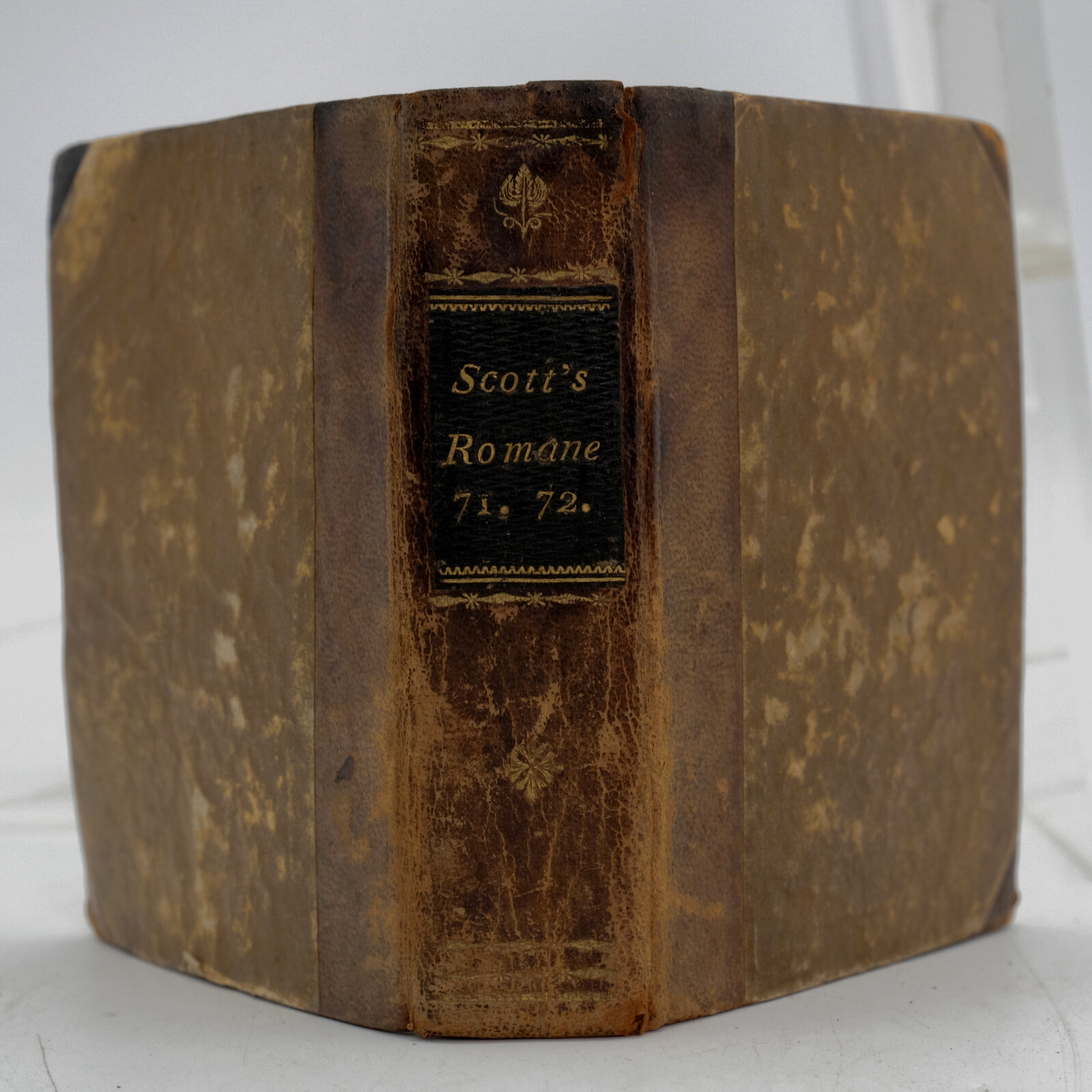 1825 Walter Scott’s „Romane“ No. 119 German Translation Half Leather Cover Fair