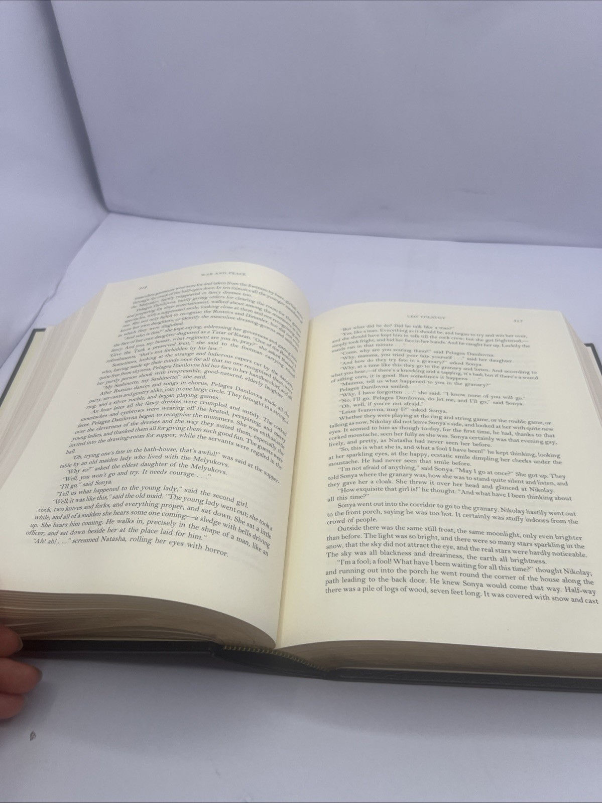 Leo Tolstoy War and Peace Time Warner Libraries Leather Illustrated Hardcover