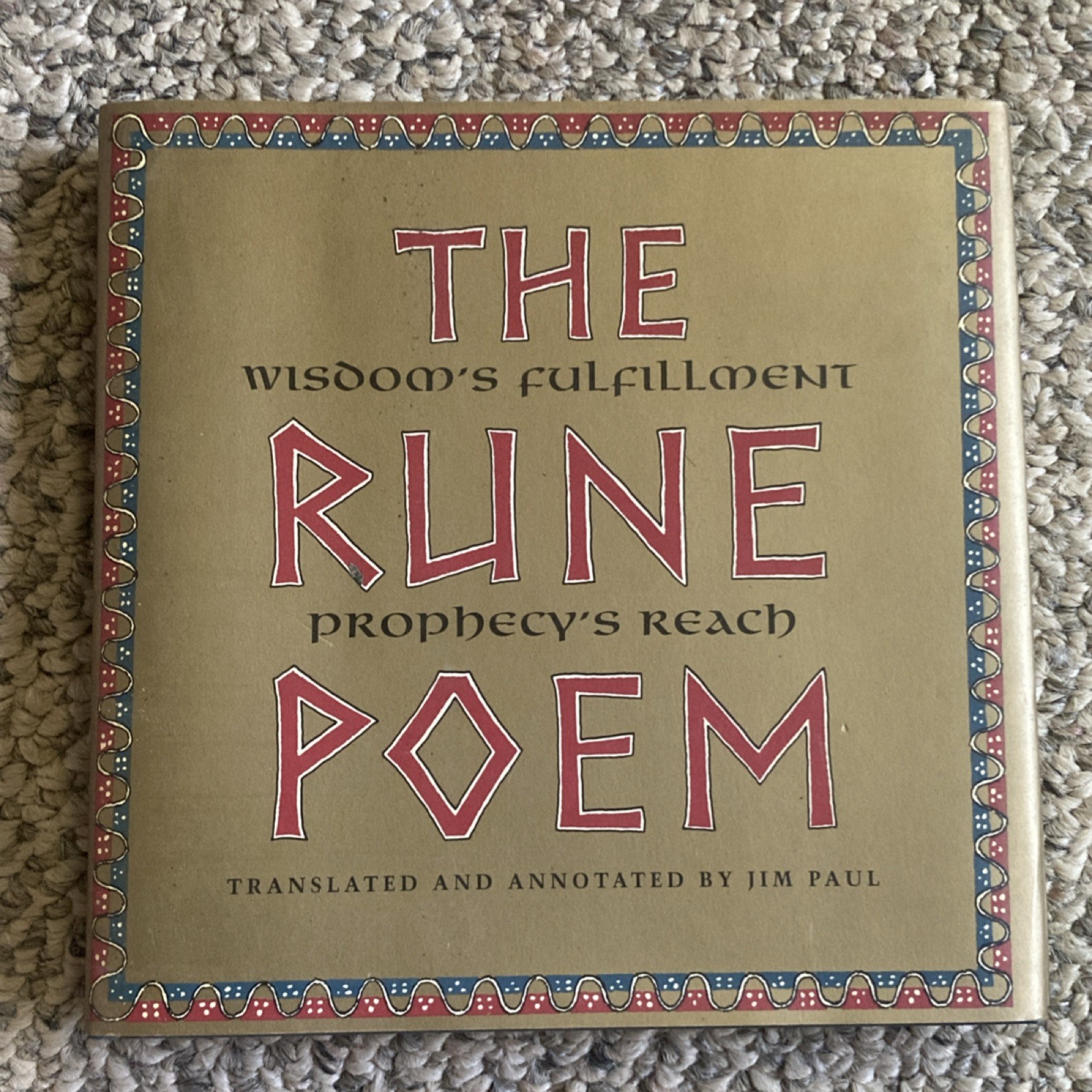 The Rune Poem by Jim Paul, Chronicle Books, 1996, Hardcover, Illustrated